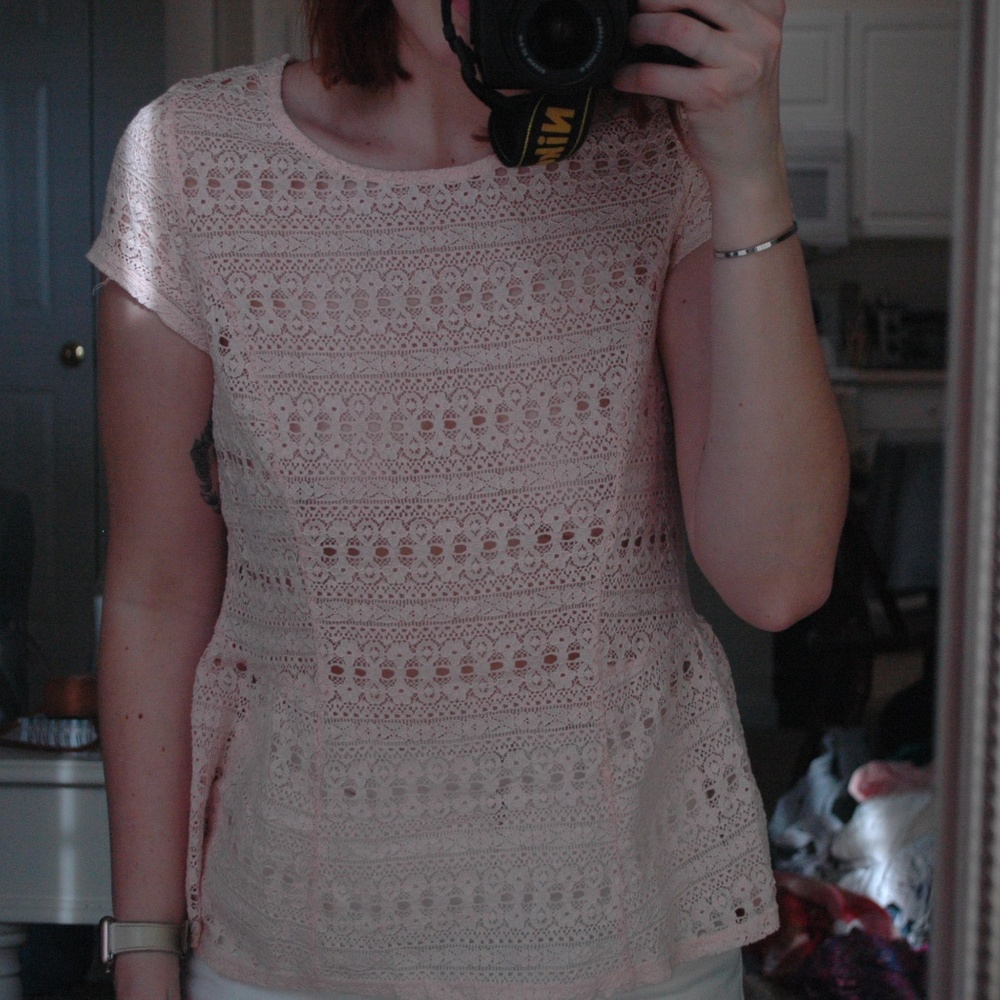 Lauren Conrad Lace Peplum